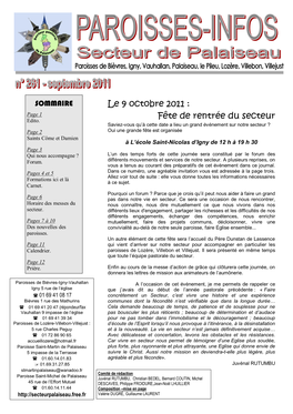 N° 261 Septembre 2011