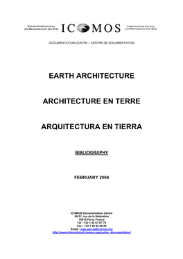 Earth Architecture Architecture En Terre