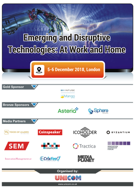 Emerging and Disruptive Technologies at Work and Home (5