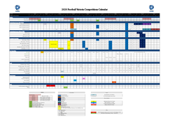 2020 Football Victoria Competitions Calendar