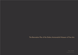 The Renovation Plan of the Shalva Amiranashvili Museum of Fine Arts