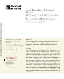 Resolving Food-Web Structure