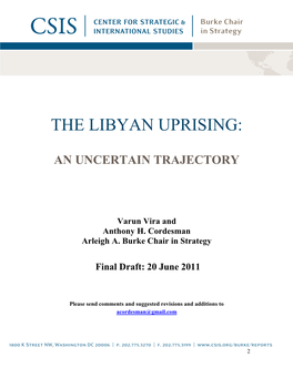 The Libyan Uprising