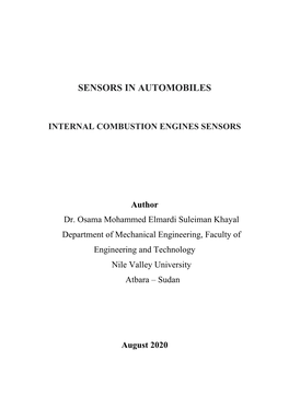 SENSORS in AUTOMOBILES.Pdf