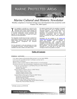 Marine Cultural and Historic Newsletter Vol 3(4)