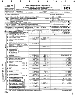 Form 990-PF Return of Private Foundation