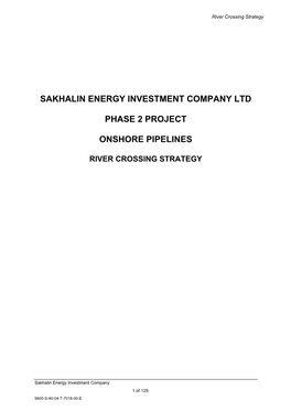 Sakhalin Energy Investment Company Ltd Phase 2