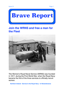 Bravereport Issue 31 WRNS