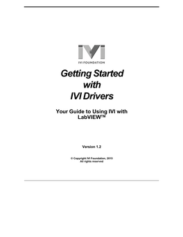 Using IVI with Labviewtm