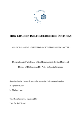 How Coaches Influence Referee Decisions