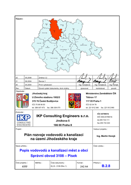 IKP Consulting Engineers S.R.O. Plán Rozvoje Vodovodů a Kanalizací Na