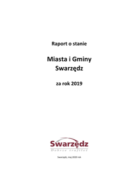 Raport O Stanie Gminy I Miasta Swarzędz Za 2018