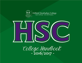 HSC College Handbook - 2016/2017 - FREQUENTLY USED NUMBERS