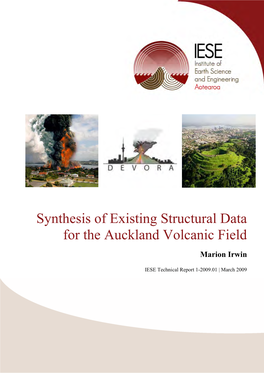 Synthesis of Existing Structural Data for the Auckland Volcanic Field Marion Irwin