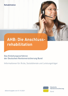 AHB Die Anschlussrehabilitation