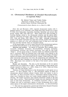 13. Chromosomal Distribution O F C-Banded Heterochromatin In