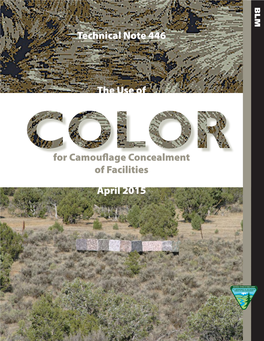 The Use of Color for Camouflage Concealment of Facilities (BLM