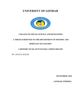University of University of Gondar