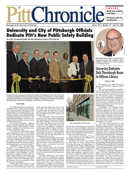 University and City of Pittsburgh Officials Dedicate Pitt's New Public