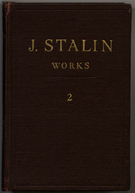 J. Stalin — Works, Vol. 2