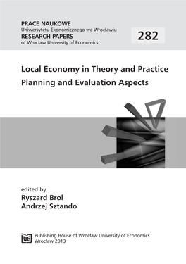 Local Economy in Theory and Practice Planning and Evaluation Aspects