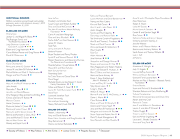 INDIVIDUAL DONORS Jane Jie Sun Laurie Michaels and David Bonderman • Anne N