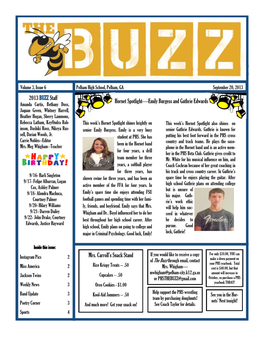 2013 BUZZ Staff Hornet Spotlight—Emily Burgess and Guthrie