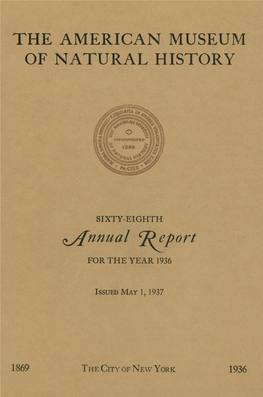 SIXTY-EIGHTH Q/Fnnual ¶Jport for the YEAR 1936