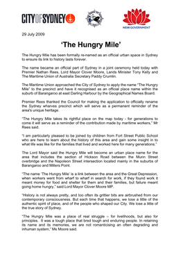 'The Hungry Mile'