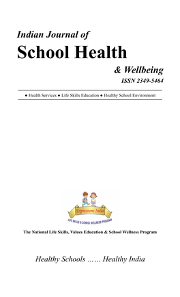 School Health & Wellbeing ISSN 2349-5464