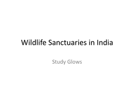 Wildlife Sanctuaries in India