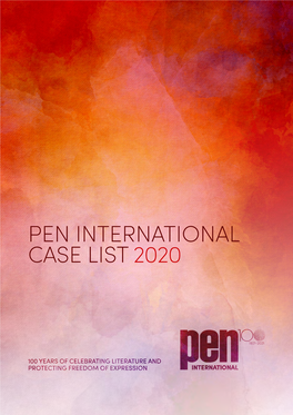 Pen International Case List 2020