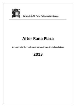 After Rana Plaza 2013