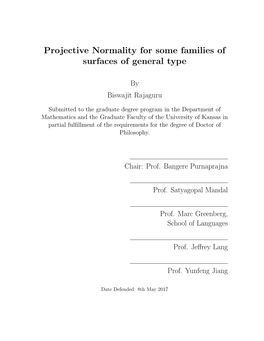 Projective Normality for Some Families of Surfaces of General Type