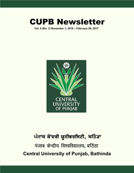 CUPB Newsletter Vol