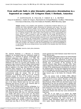 From Small-Scale Faults to Plate Kinematics: Palaeostress Determinations in a Fragmented Arc Complex (SE Livingston Island, S Shetlands, Antarctica)