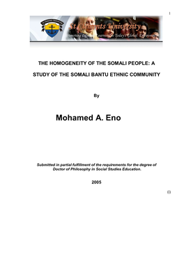Mohamed A. Eno