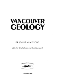 Vancouver Geology Dr