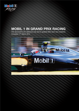 2012 Mobil 1 Racing