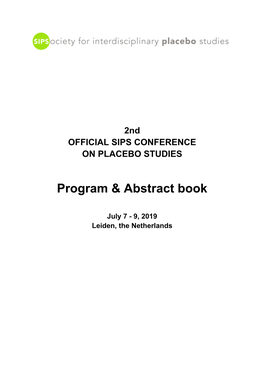 Program & Abstract Book 2019