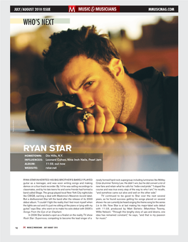 RYAN STAR HOMETOWN: Dix Hills, N.Y