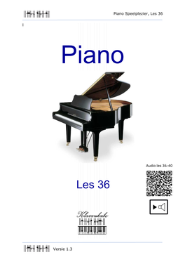 1. Cursus Piano Les 36-40 Teksten