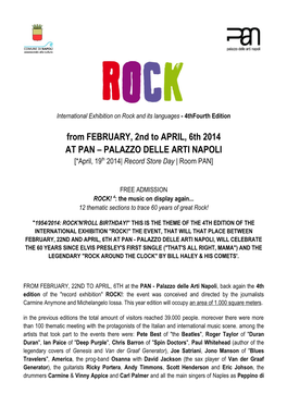 PALAZZO DELLE ARTI NAPOLI [*April, 19Th 2014| Record Store Day | Room PAN]