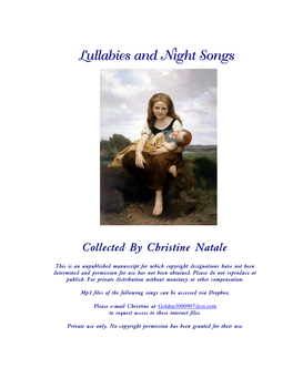 Lullabies and Night Songs