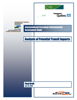 Analysis of Potential Transit Impacts