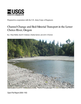 Channel Change and Bed-Material Transport in the Lower Chetco River, Oregon