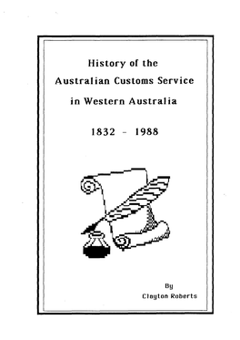 History of the Australian Customs Service in Western Australia 1832