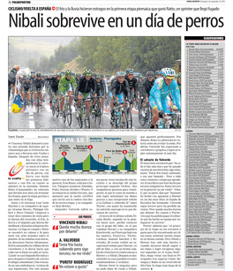Vincenzo Nibali (Ita/Astana) 53H.56'49” Santi Durán Barcelona Que Aguantó Perfectamente