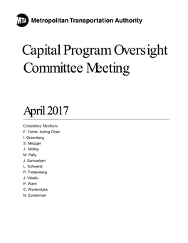 Capital Program Oversight Committee Meeting