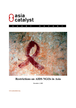 Restrictions on AIDS Ngos in Asia